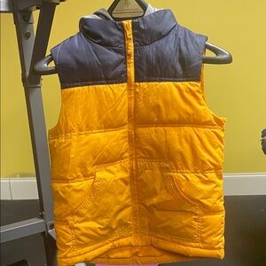 Gymboree Yellow and Gray Hooded Vest